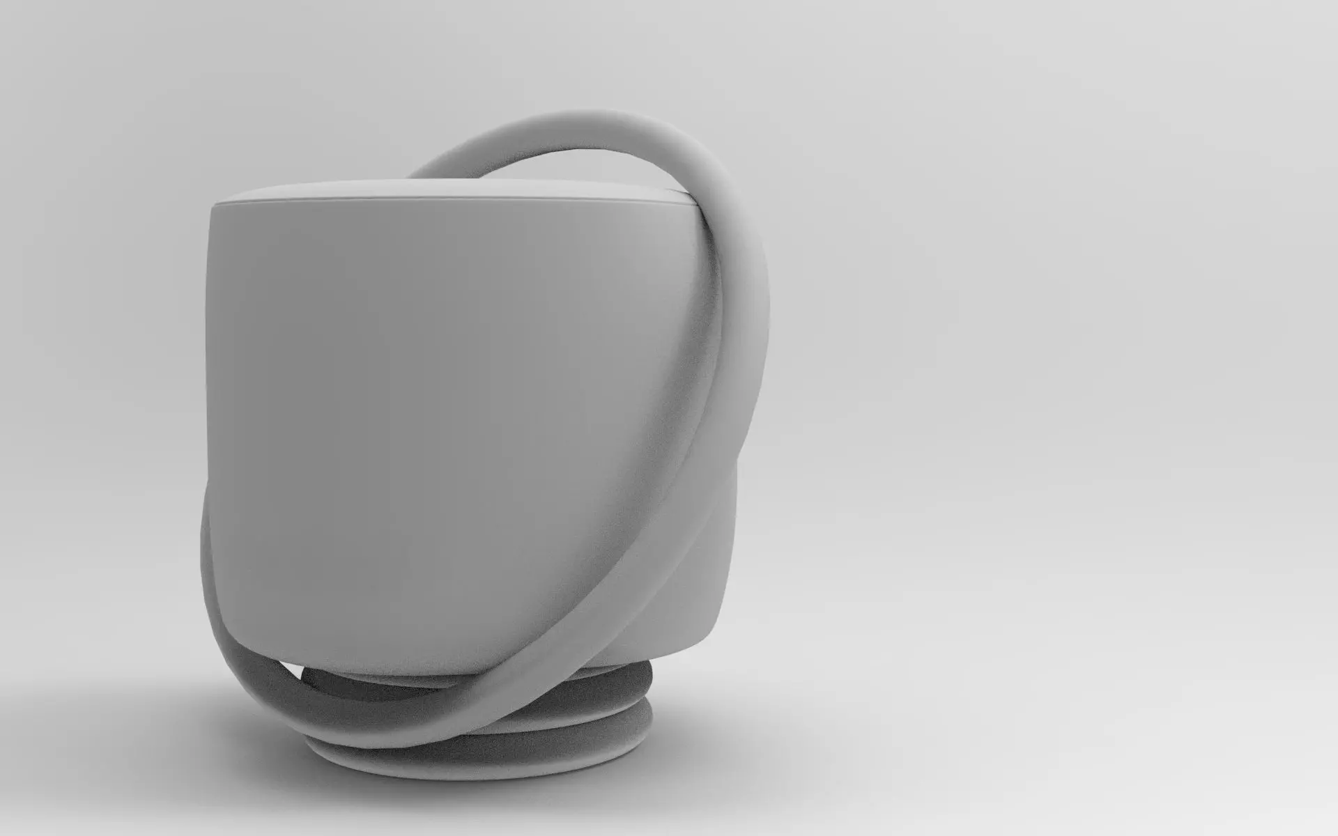 Kuan Pouf Low-poly 3D model_8