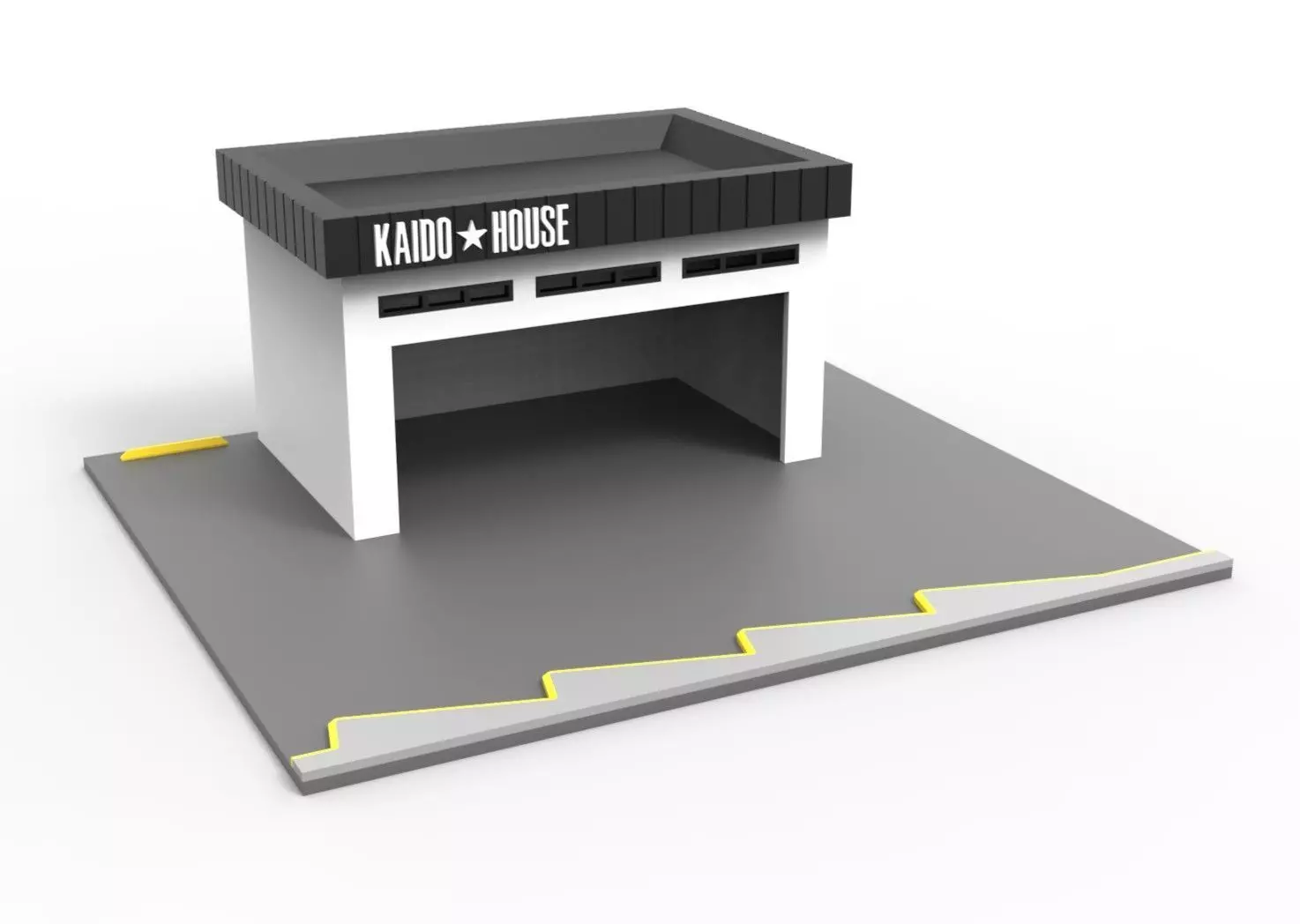 Garage and Parking Diorama 1-64 - Kaido House - Liberty Walk 3D print model