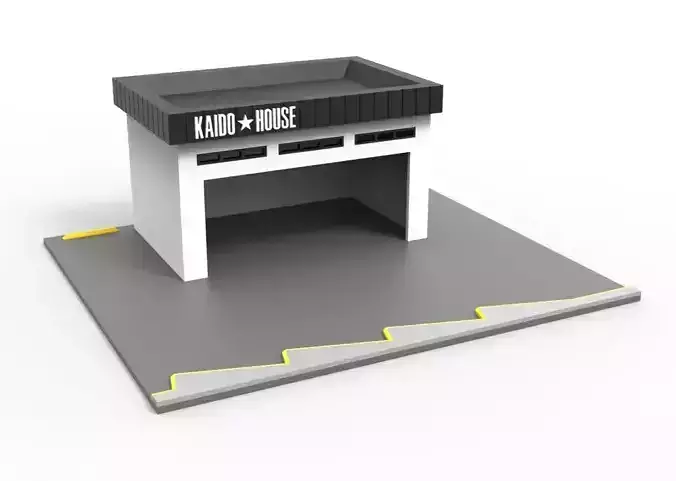 Garage and Parking Diorama 1-64 - Kaido House - Liberty Walk