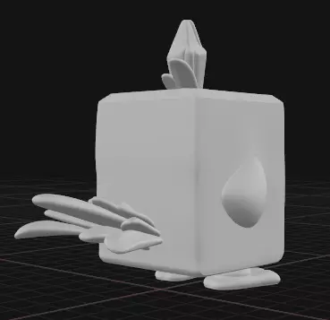 ice bird angry birds 3D print model_2