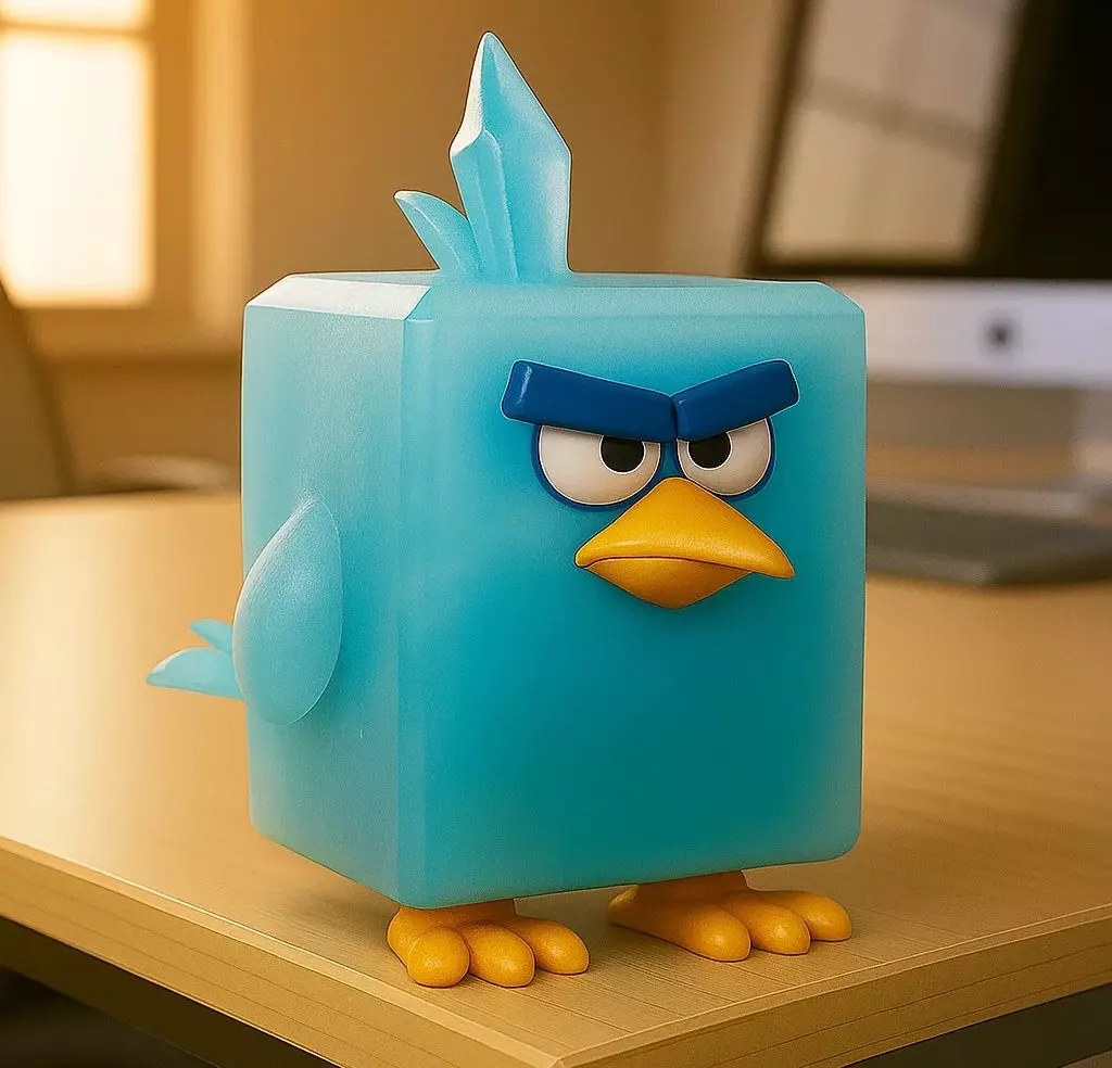 ice bird angry birds 3D print model_0