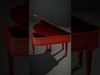 Classic Mahogany Piano model pack Low-poly 3D model_2