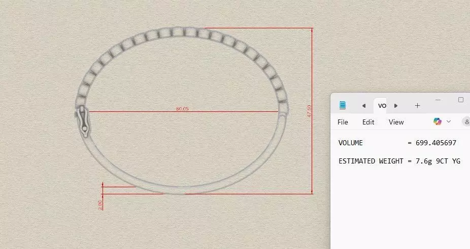 TUBE SET DIAMOND BANGLE 3D print model_2