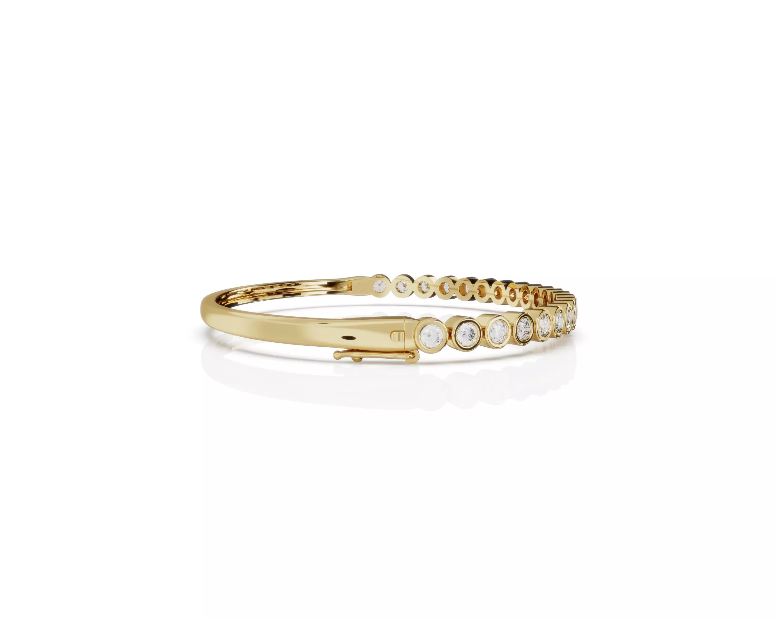 TUBE SET DIAMOND BANGLE 3D print model_0