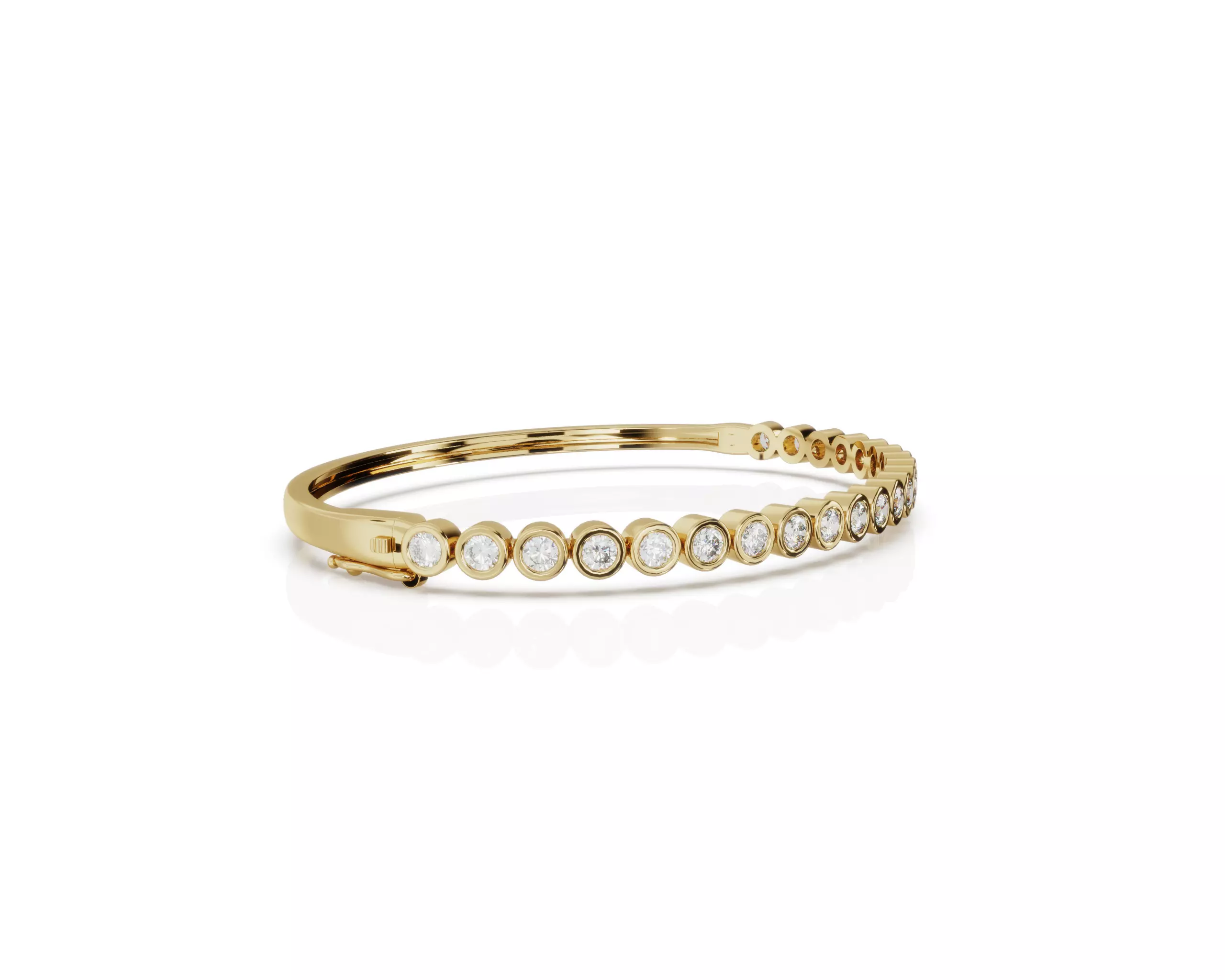 TUBE SET DIAMOND BANGLE 3D print model_1