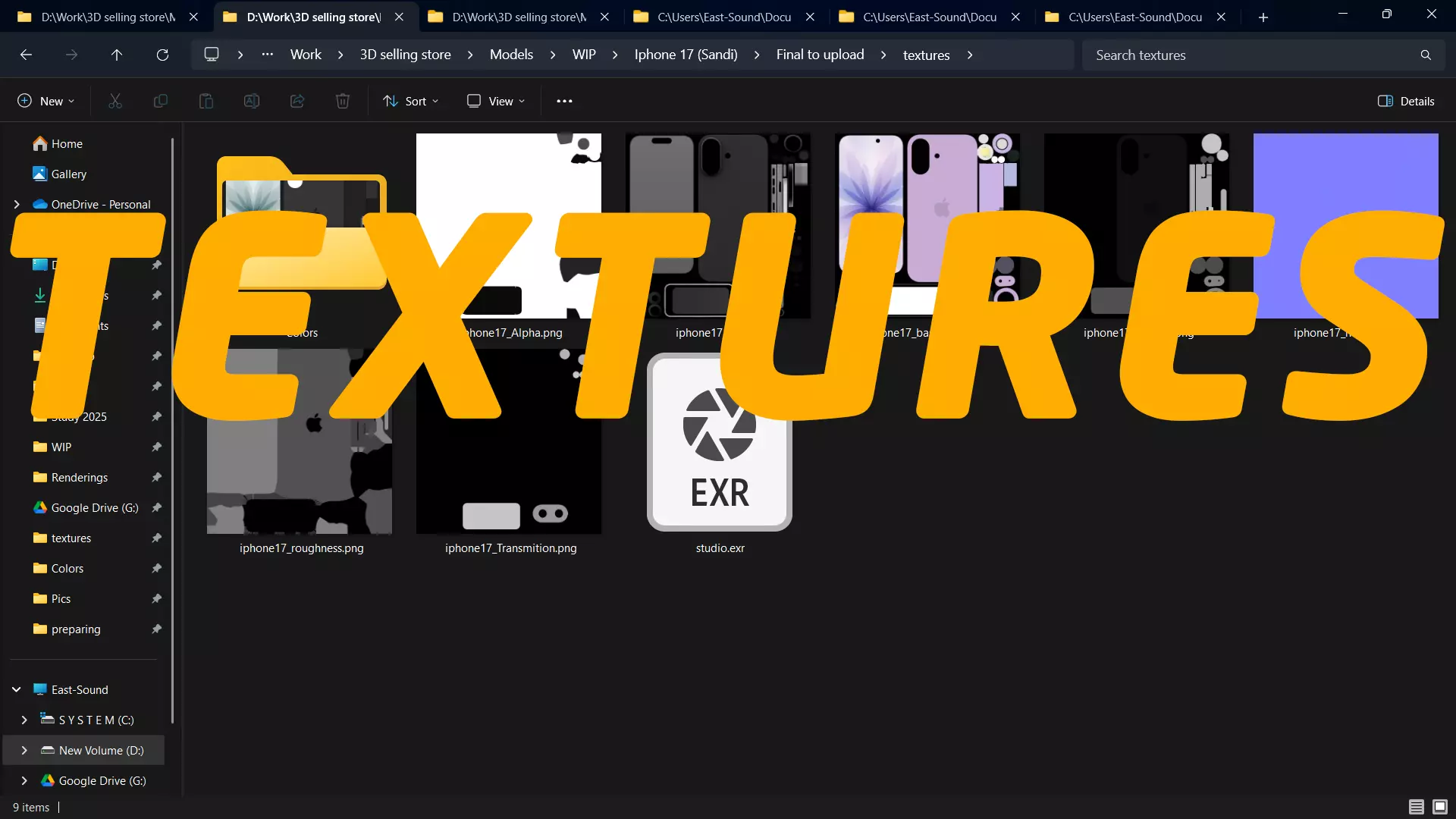 iPhone 17 full 4 Colors Bundle 3D model_19