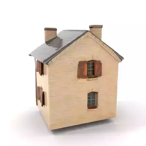 Rustic Stone Cottage model pack