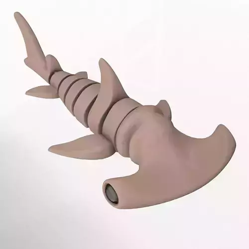 Hammer Shark Cute Flexi Articulated 3D print model