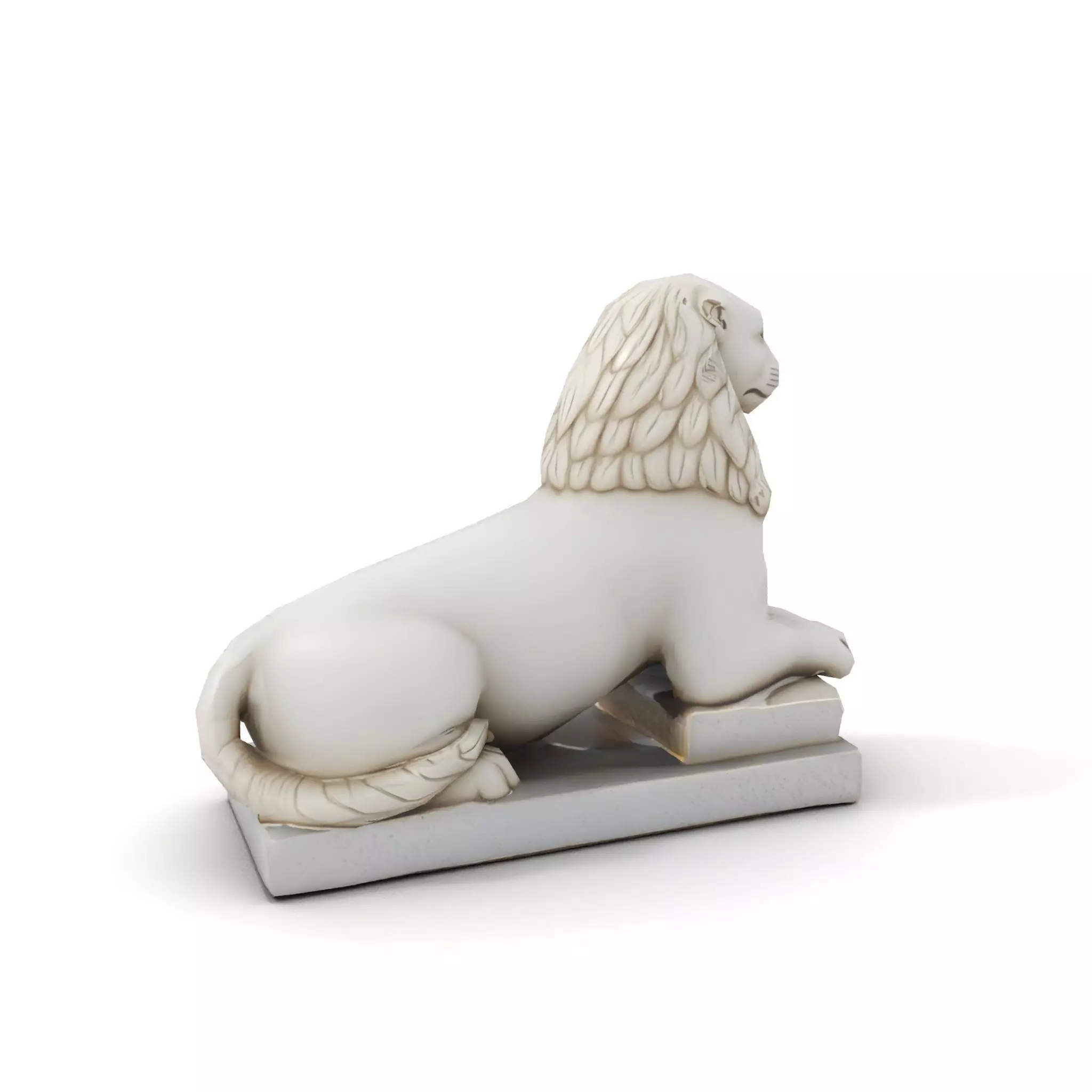 Elegant Marble Lion model pack Low-poly 3D model_20