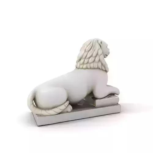 Elegant Marble Lion model pack
