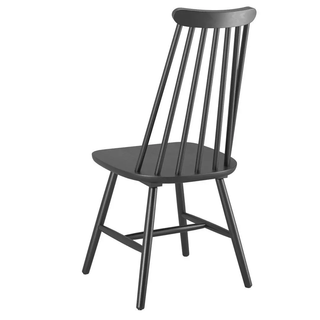 Wooden Dining Table with Chairs Burbank 3D model_2