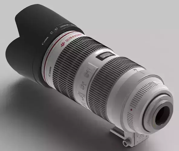 Canon 70 200mm f 2 8 IS II Lens  CAD Model