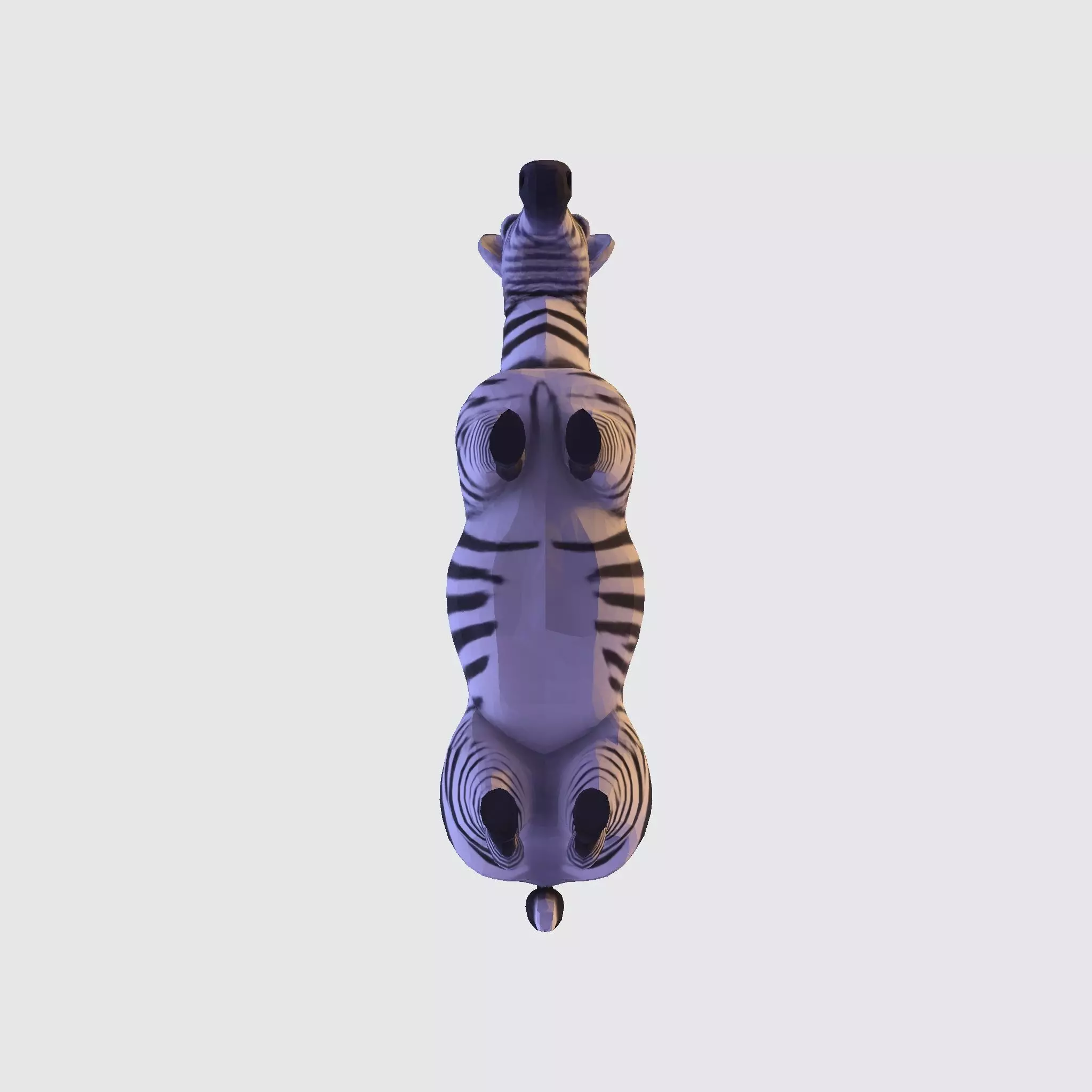 Realistic Zebra 3D Model Rigging Ready Printable Game Low-poly 3D model_19