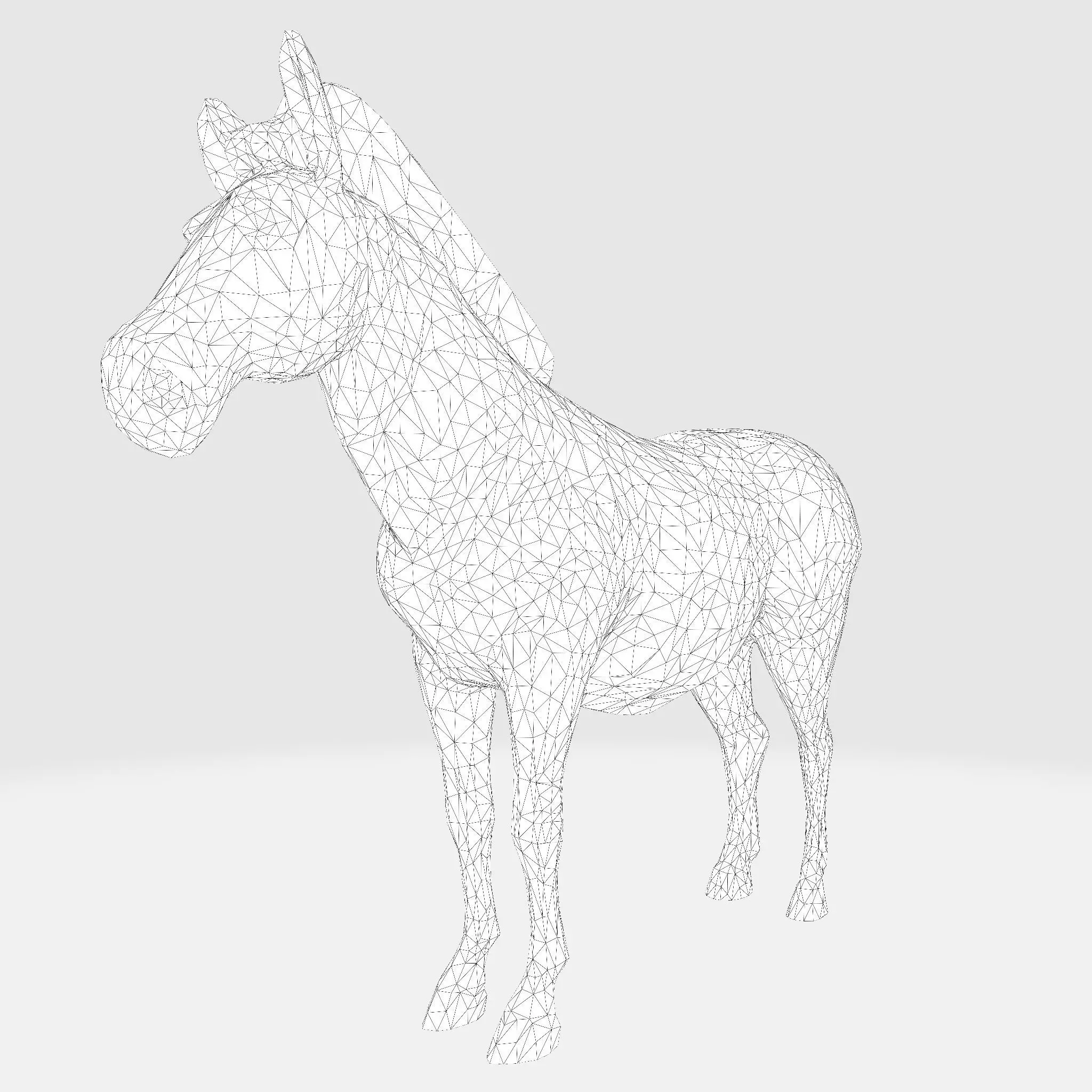 Realistic Zebra 3D Model Rigging Ready Printable Game Low-poly 3D model_24