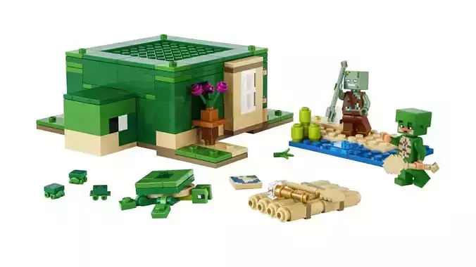 TwindBricks3D - 21254 The Turtle Beach House 3D print model