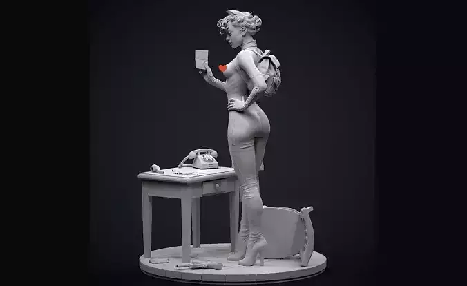 Catwoman NSFW Detective 3D print model