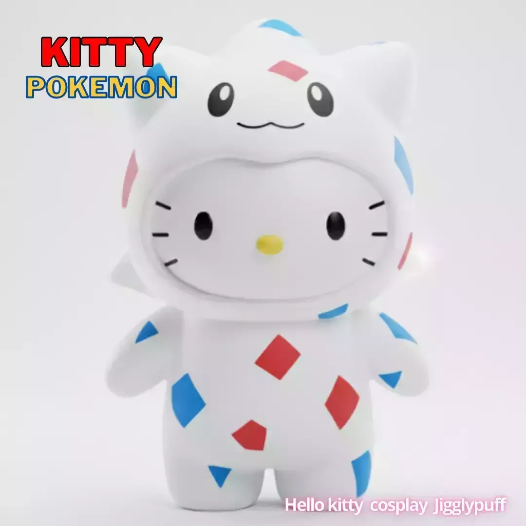 Hello Kitty cosplay Pokemon Tokepy 3D print model