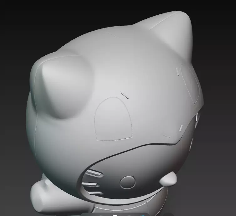 Hello Kitty Cosplay Pokemon Squirtle 3D print model_3