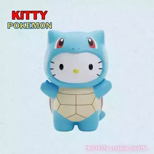Hello Kitty Cosplay Pokemon Squirtle