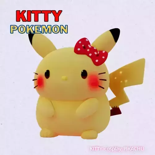 Pokemon Pikachu cosplay Hello Kitty