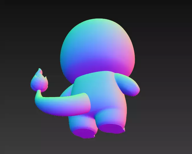 Hello Kitty cosplay Pokemon Charmander 3D print model_3