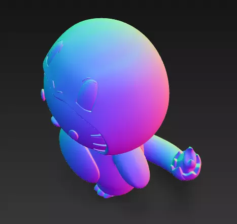 Hello Kitty cosplay Pokemon Charmander 3D print model_4