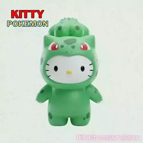 Kitty cosplay Bulbasaur 