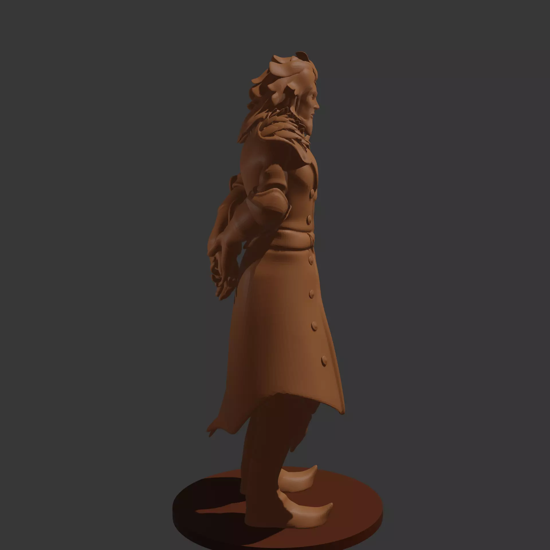 Male Dragonborn In Human Form 3D print model_8