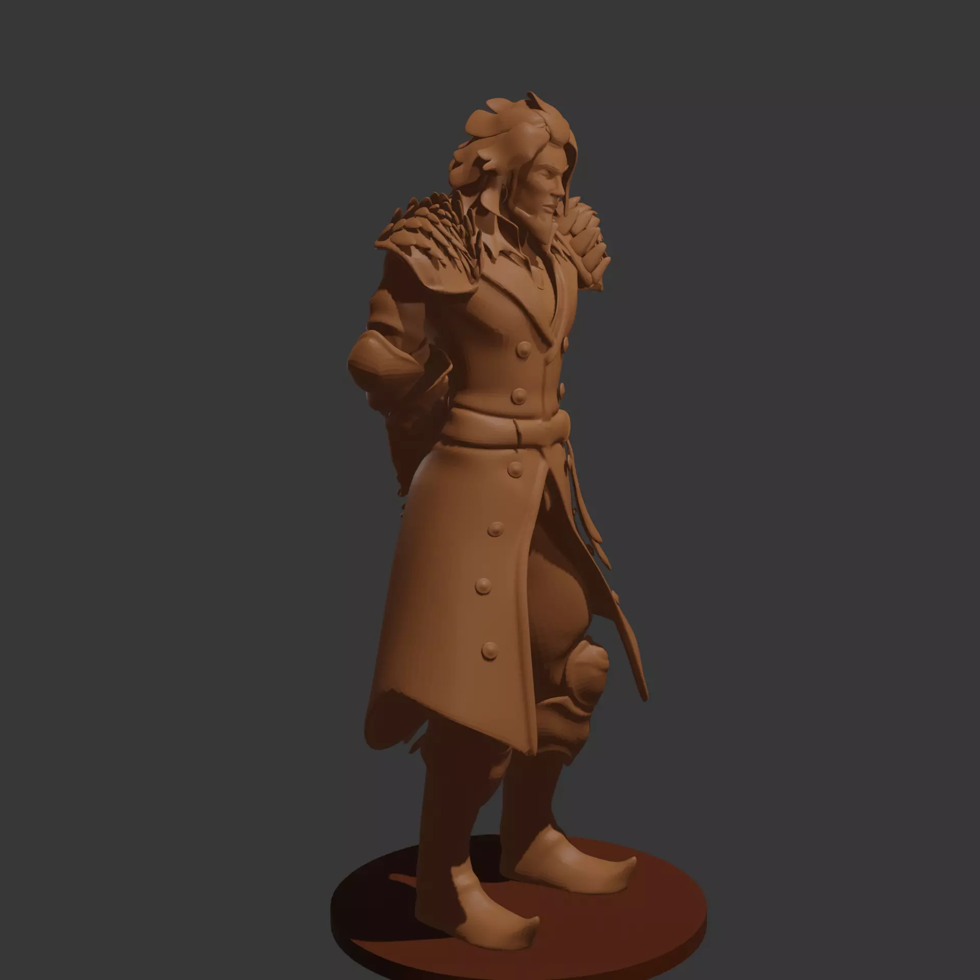 Male Dragonborn In Human Form 3D print model_9