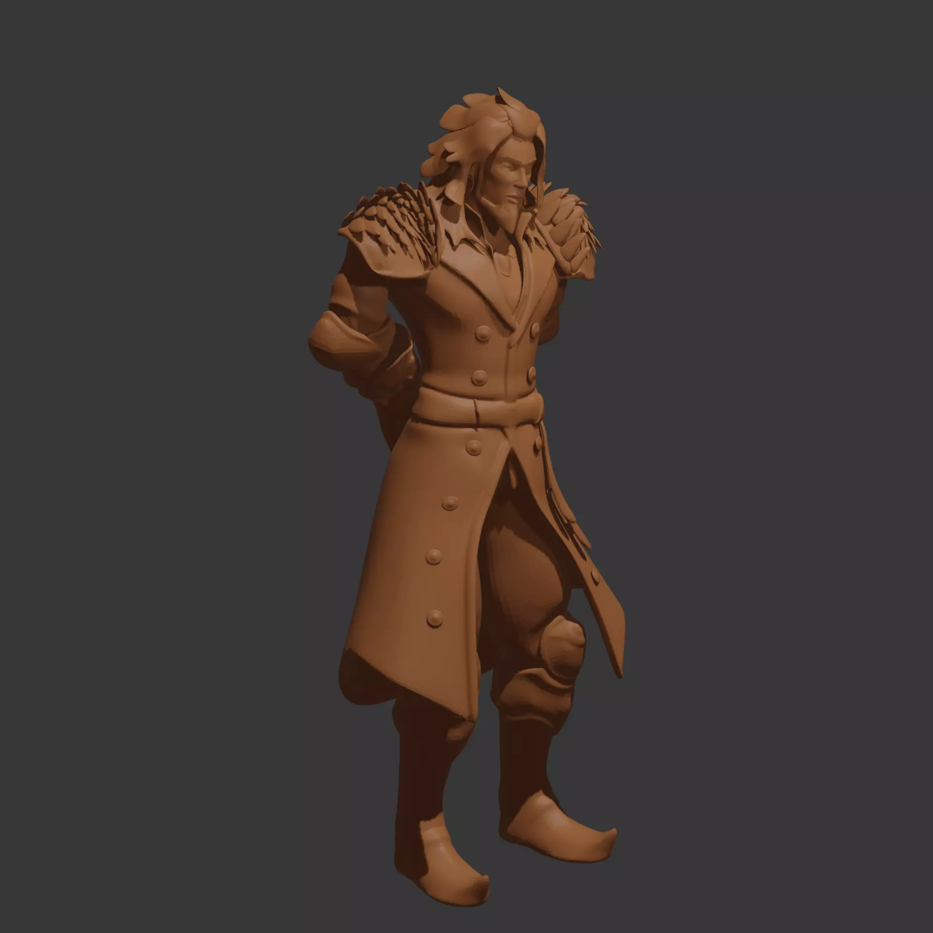 Male Dragonborn In Human Form 3D print model_1