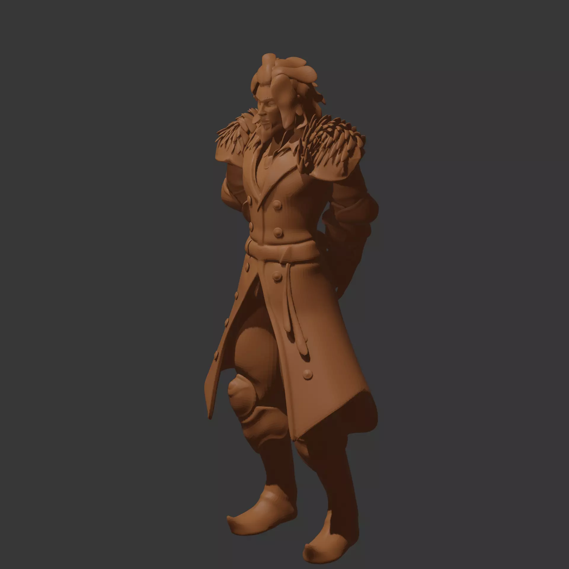Male Dragonborn In Human Form 3D print model_3