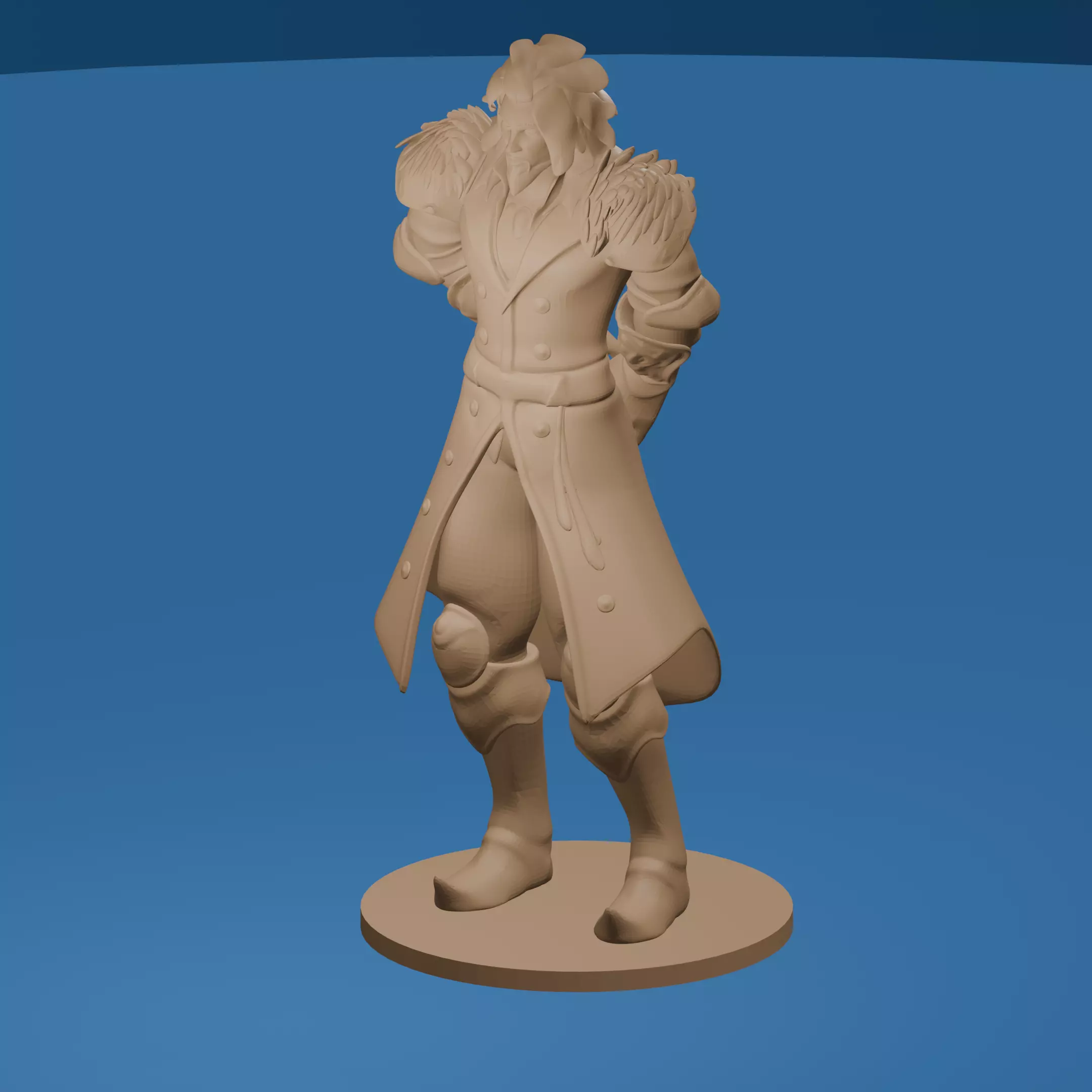 Male Dragonborn In Human Form 3D print model_0