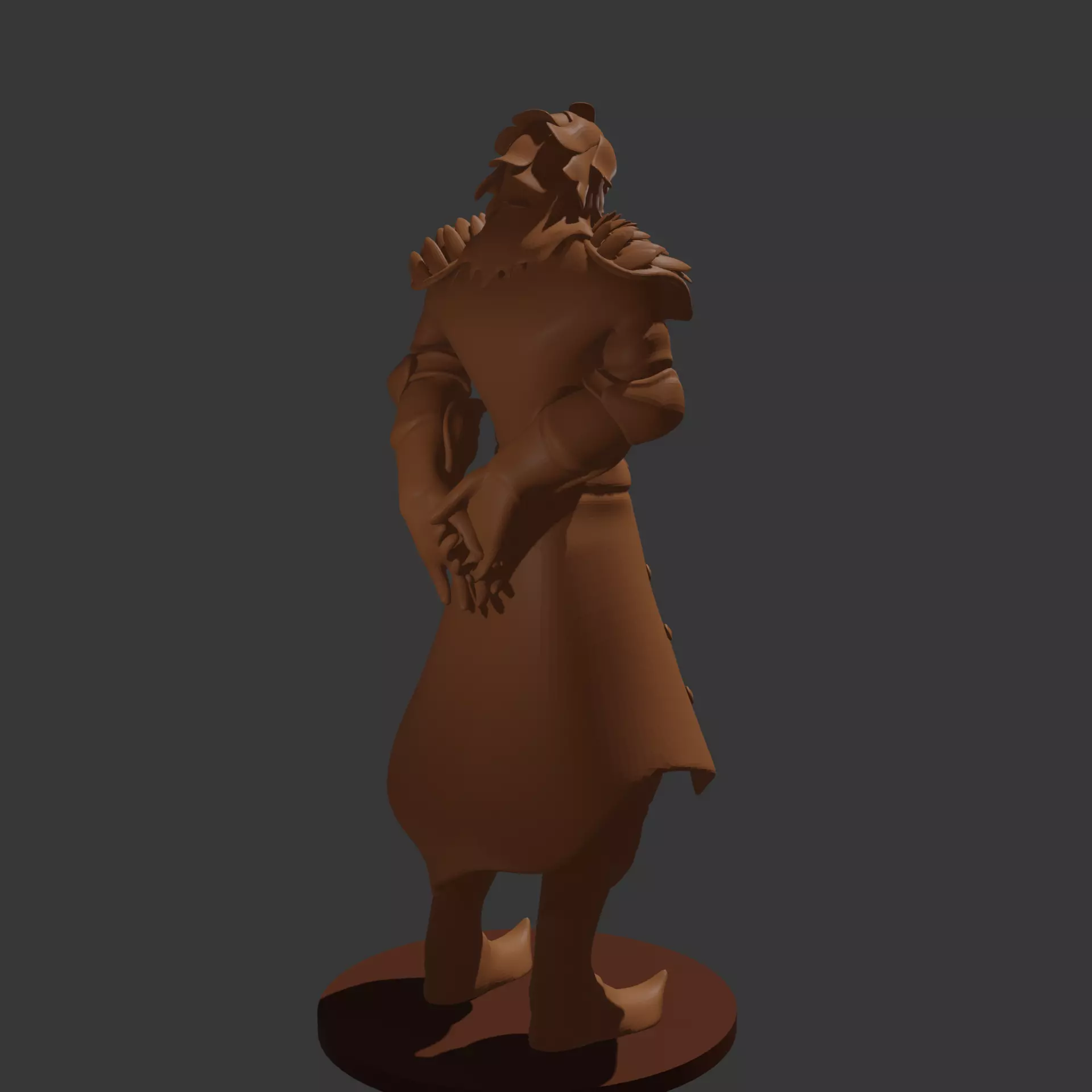 Male Dragonborn In Human Form 3D print model_7