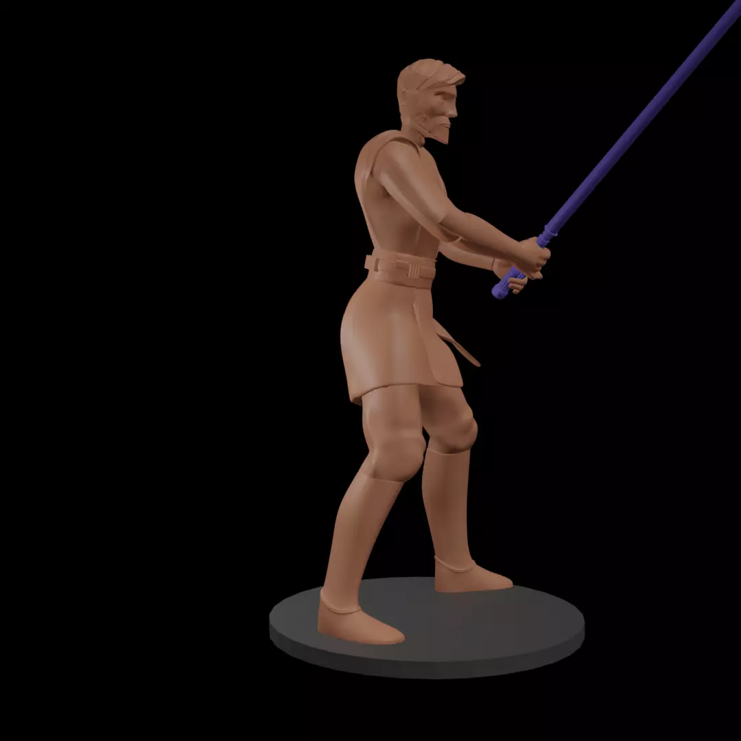 Cartoon Space Knight Hero 3D print model_7