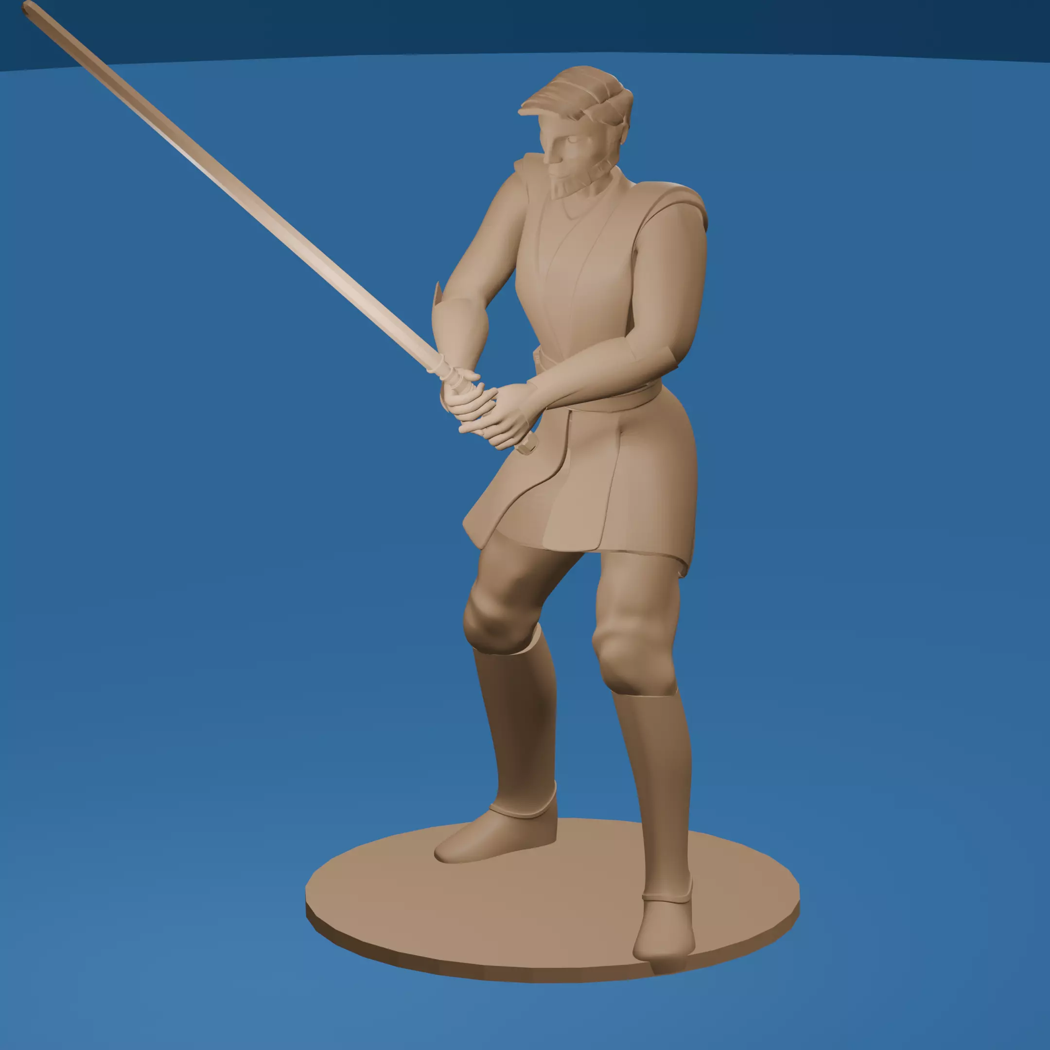 Cartoon Space Knight Hero 3D print model_0