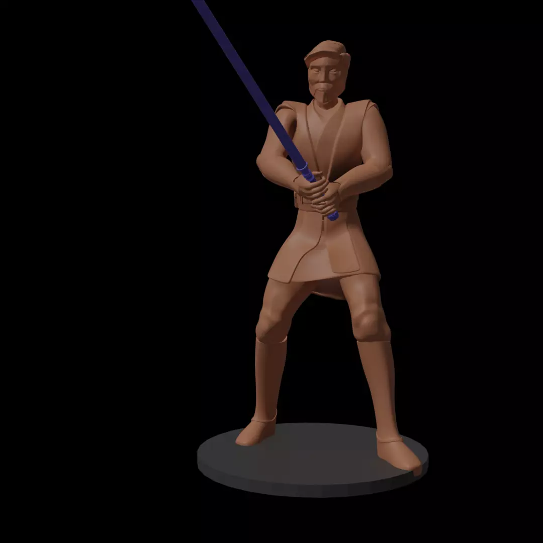 Cartoon Space Knight Hero 3D print model_2