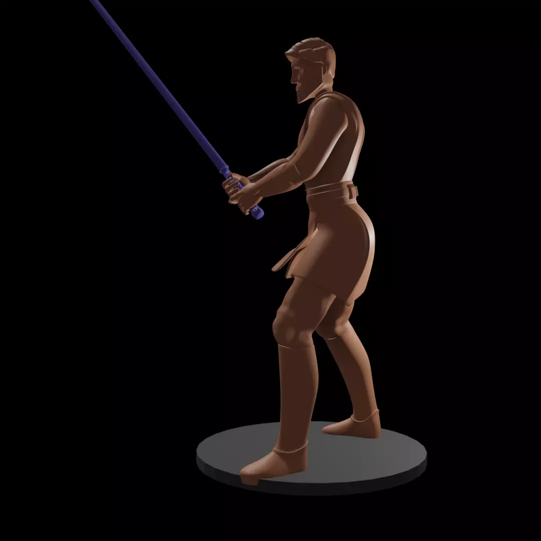 Cartoon Space Knight Hero 3D print model_4