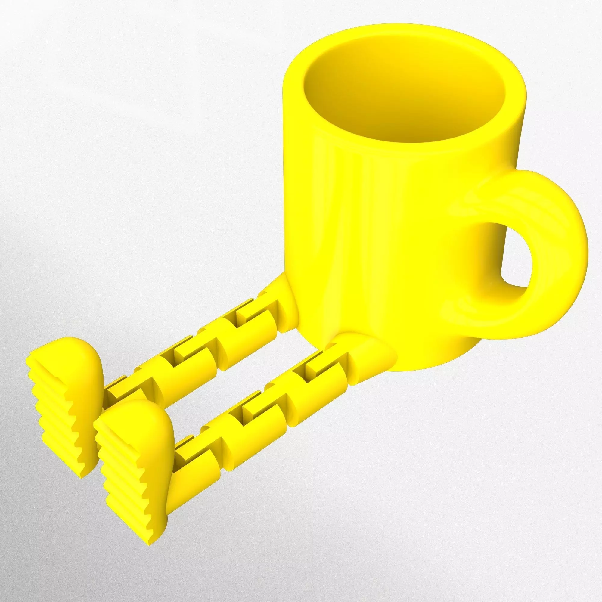 Cup Cute Flexi Articulated Free low-poly 3D model