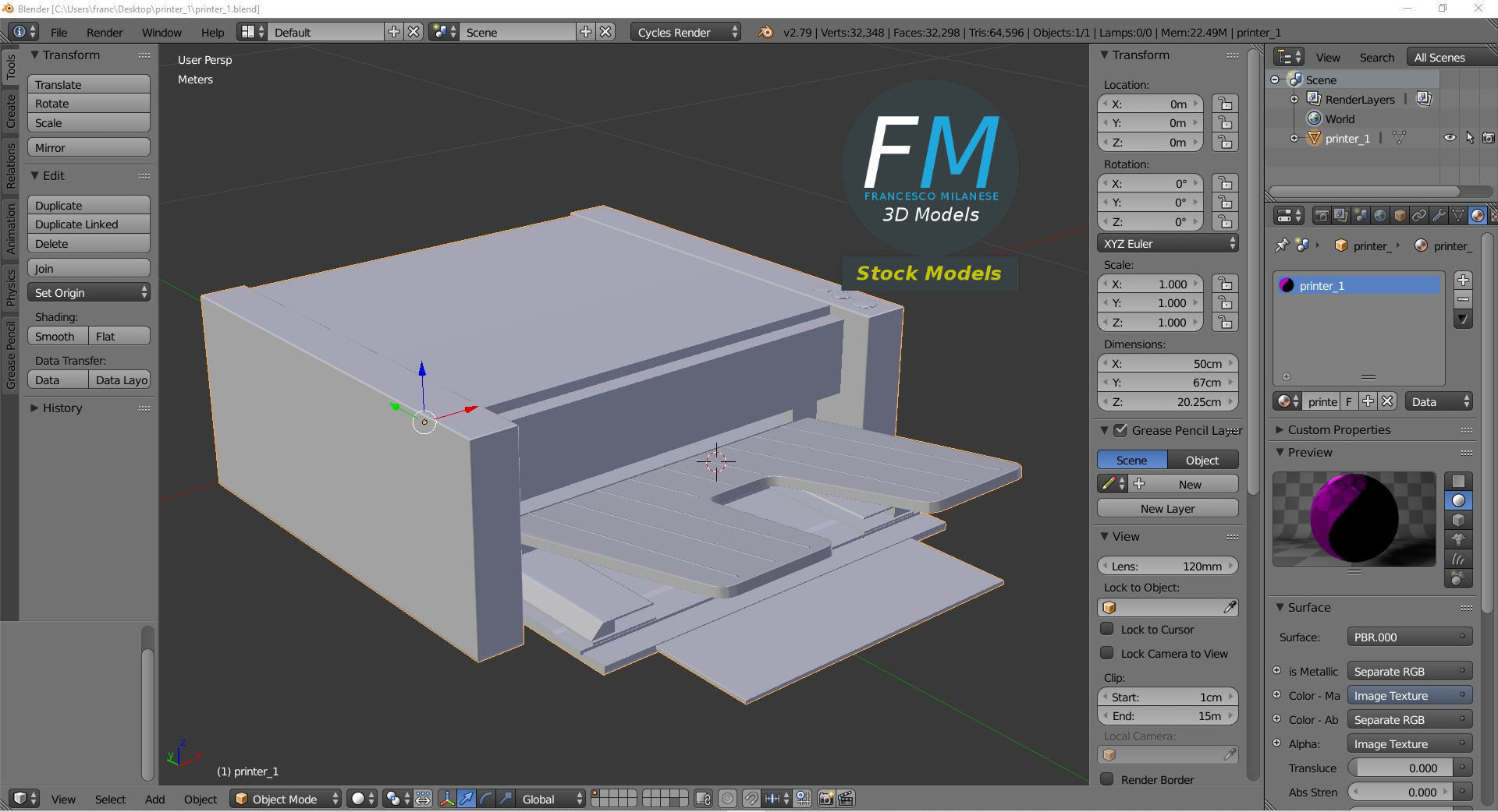 Printer 1 3D model_9
