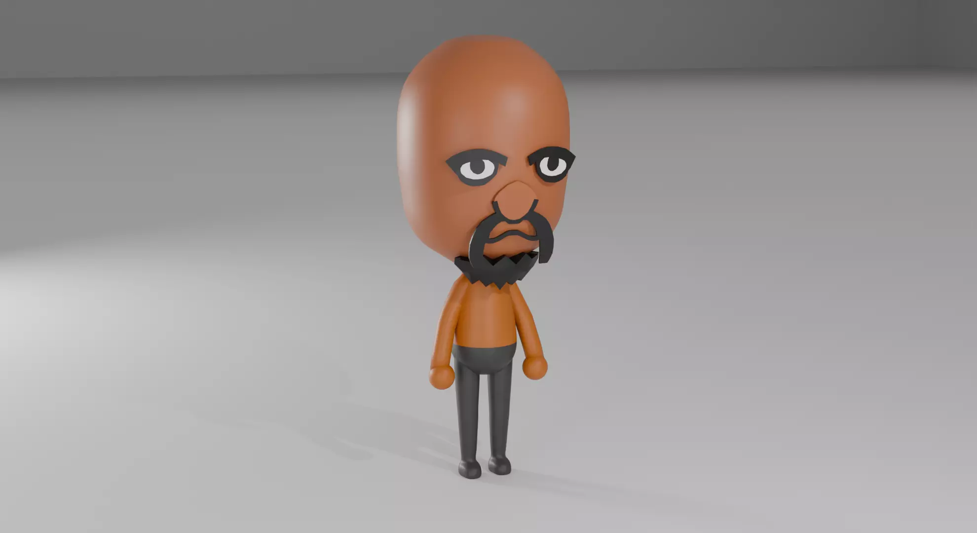 Matt wii character from Nintendo Free low-poly 3D model_2