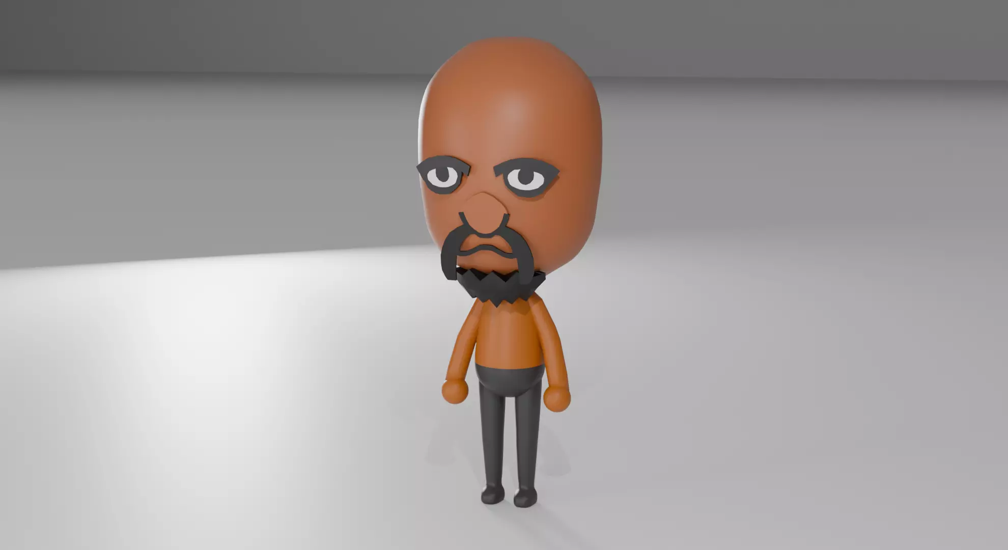 Matt wii character from Nintendo Free low-poly 3D model_1