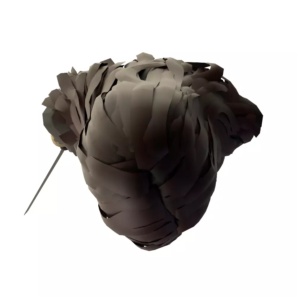 Medieval Female Warrior - Blender 3D model_23