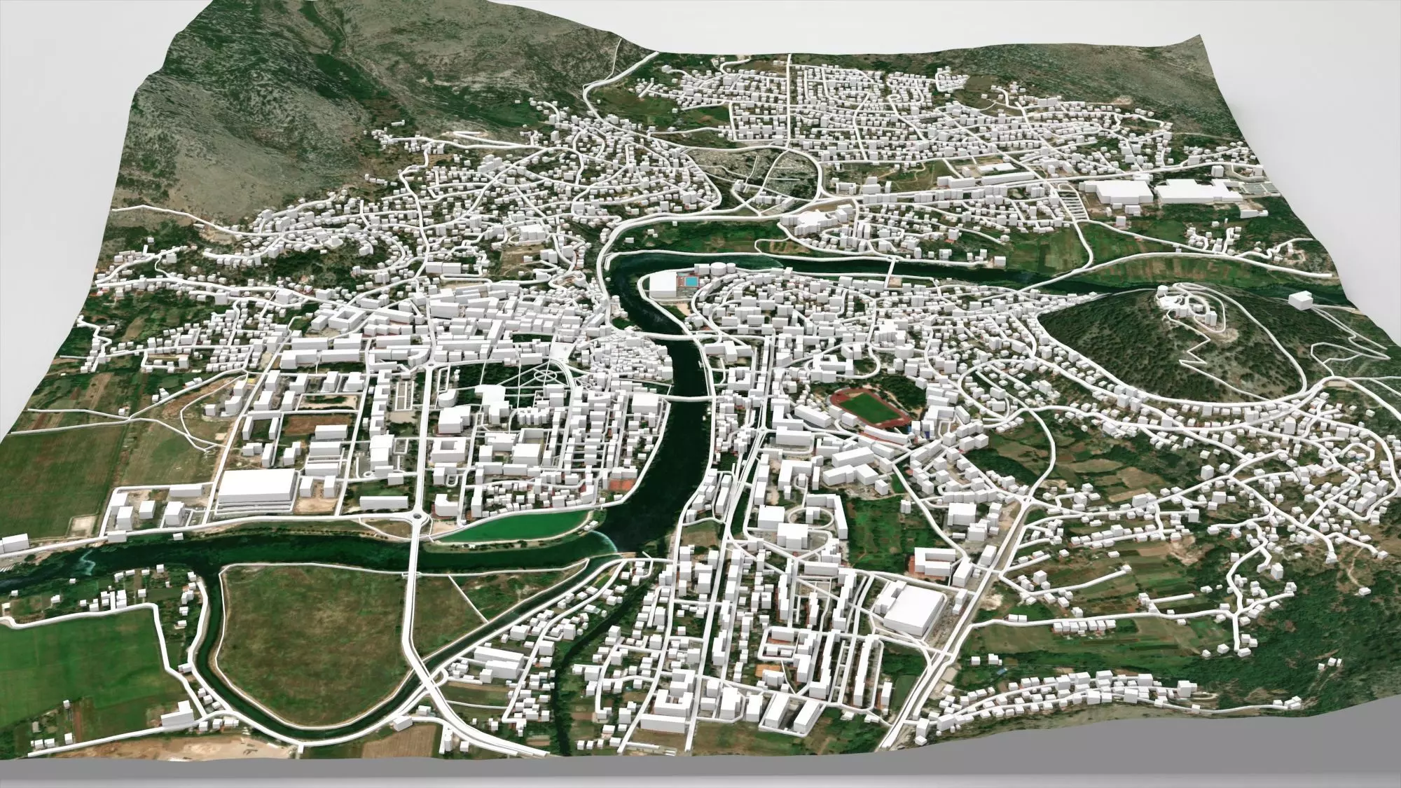 Cityscape Trebinje Bosnia and Herzegovina 3D model