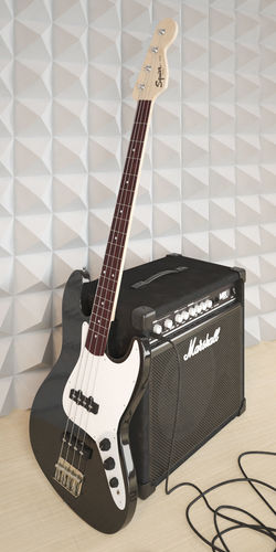 Guitar Fender Squier 3D model