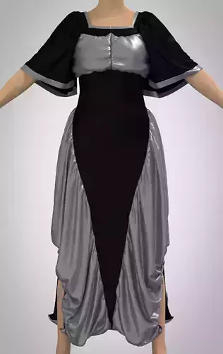  3D Medieval Renaissance Gown