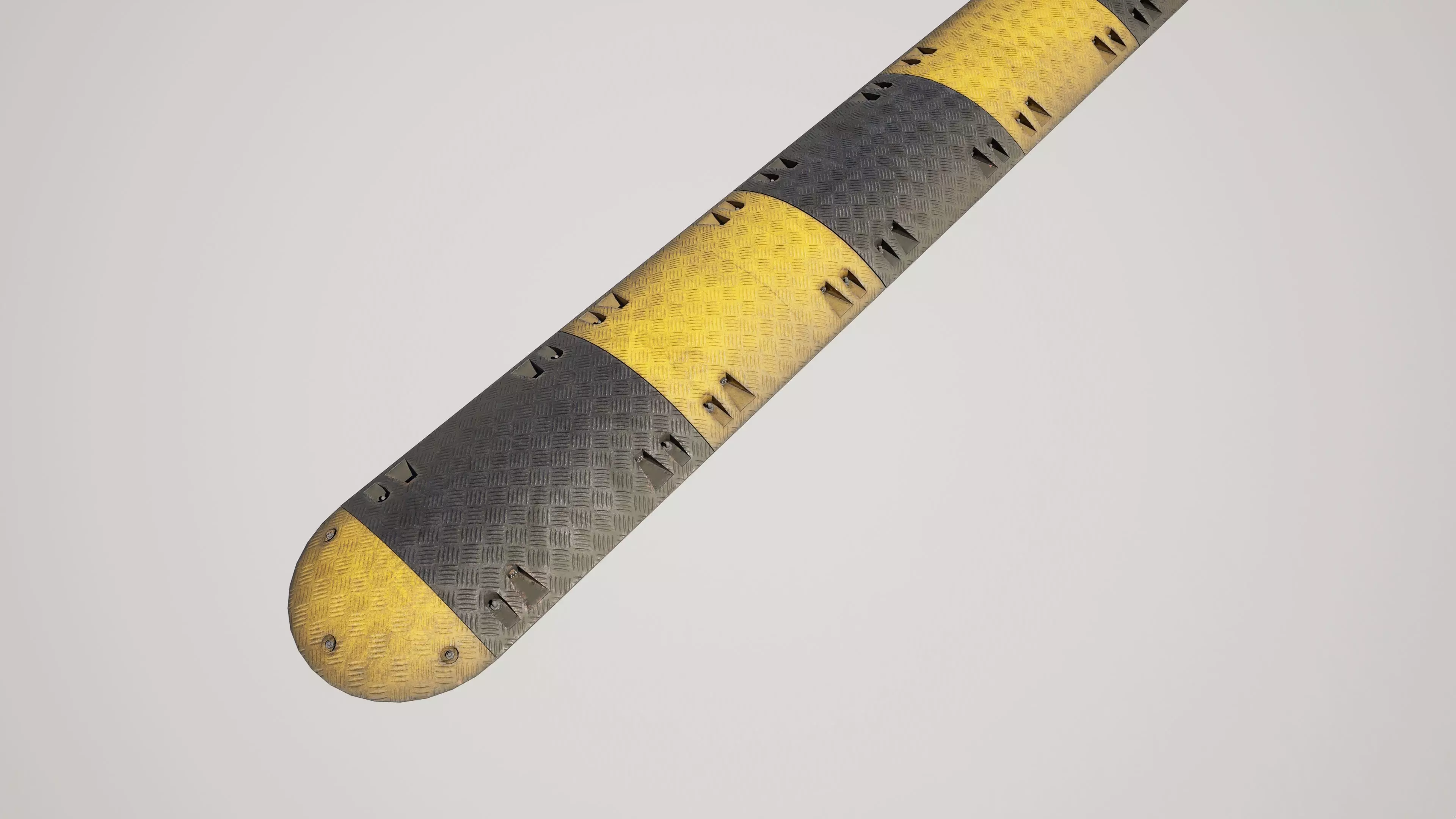 Speed Bump Curb Low-poly 3D model_2