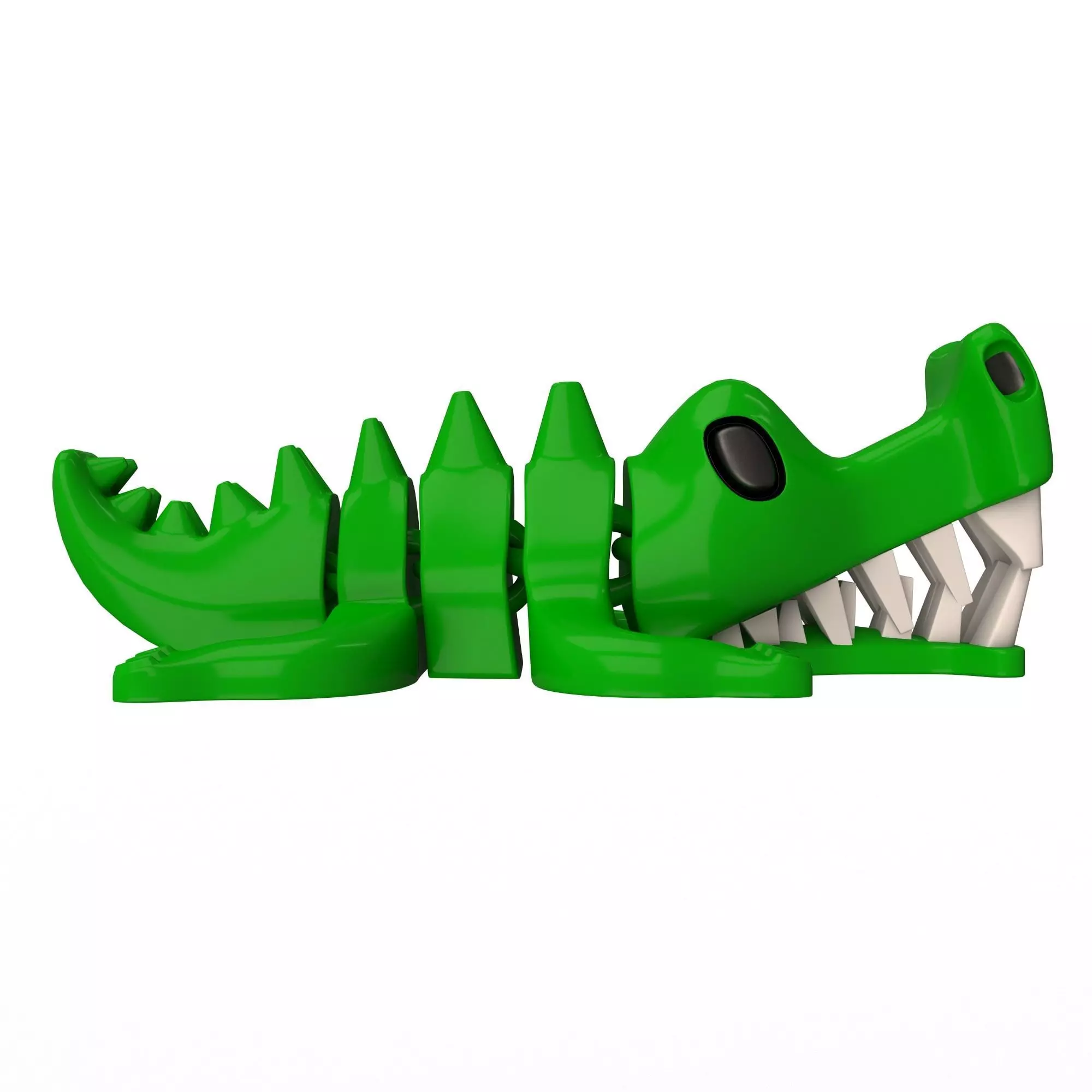 Crocodile Cute Flexi Articulated Free low-poly 3D model