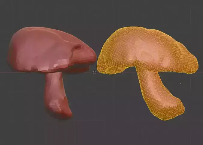 Boletus edulis - Mushroom photoscan Low-poly 3D model 6