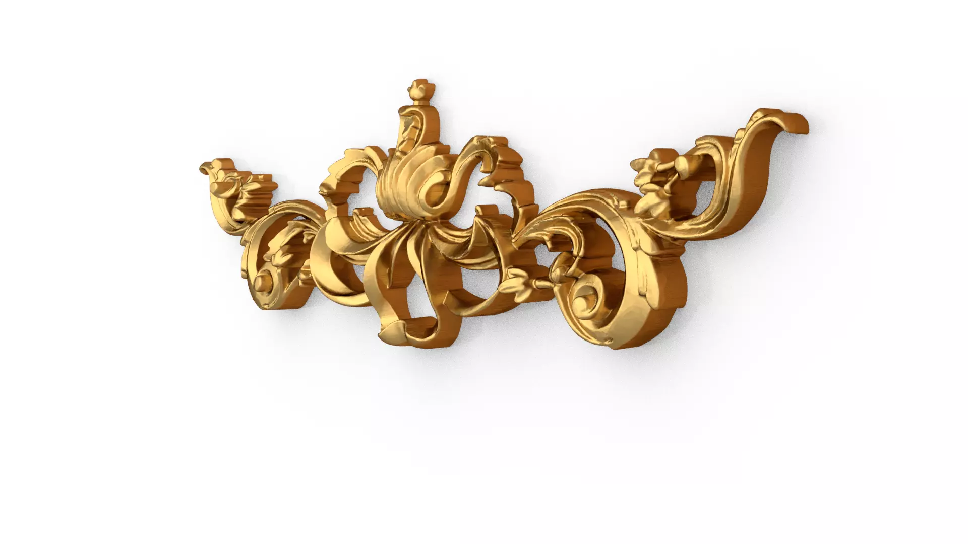 Classic decor ornament carved 75 3D model_2