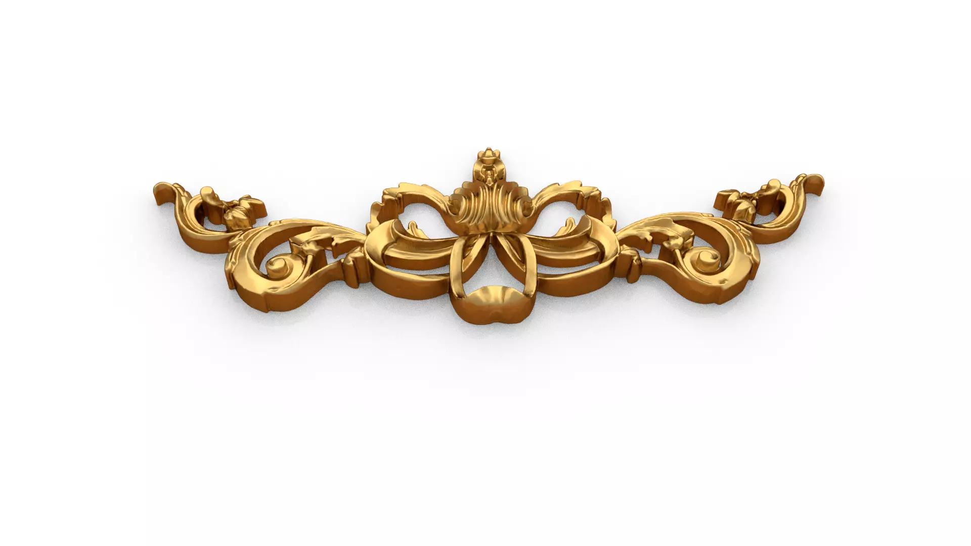 Classic decor ornament carved 75 3D model_4